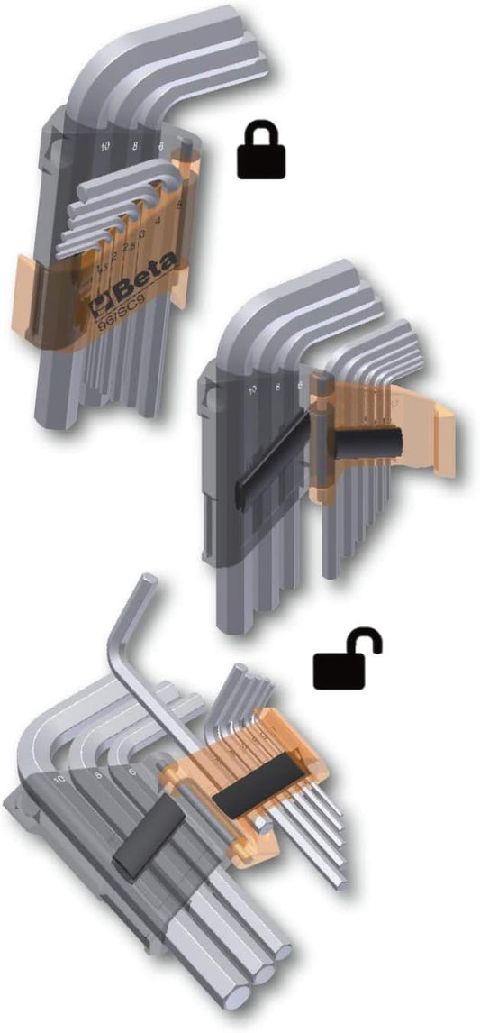 SERIE CHIAVINI BETA 9 PZ BETA UTENSILI 96/SC9