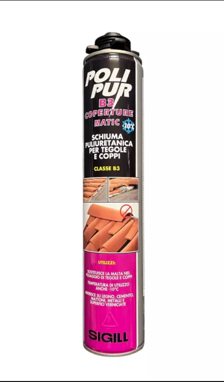 Schiuma Poliuretanica Per Pistola Polipur B3 A Bassa Espansione, 750 ml - SIGILL