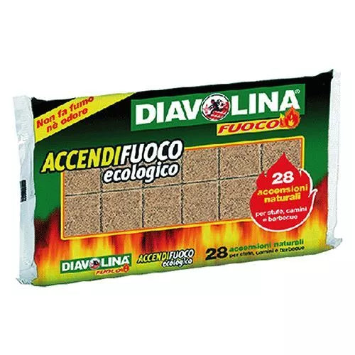 DIAVOLINA ACCENDIFUOCO ECOLOGICA 28 CUBI